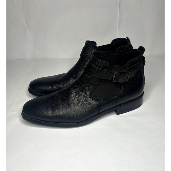 Kenneth Cole Black Leather Loafers - Picture 1 of 11